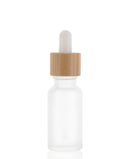 PP/Bamboo/Frosted Glass/Silicone, Dropper Bottle