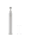 AS/ABS/Stainless Steel, Airless Roller Ball Applicator Bottle