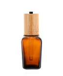 Glass/Bamboo, PP Inner, Dropper Bottle, 15ml