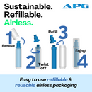 PETG/PP/PE/ABS, Revitalize AIR Refillable Airless Treatment Pump Bottle